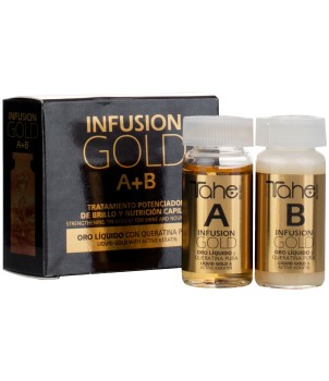 Tratamiento potenciador de brillo y nutrición capilar Infusion A+B Gold