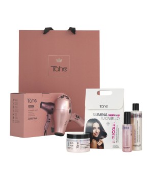 Pack especial: Secador oro rosa Compact Hair Dryer + Champú + Mascarilla + Serum K-GLICOLIC 