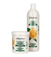 Pacote XXL de Champô e Máscara com Colagénio e Vitamina C da Blumin