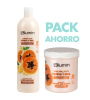  Pack Blumin: Champú + Mascarilla Papaya y Miel 