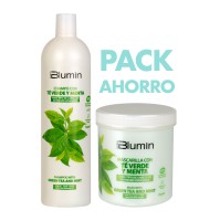  Pack Blumin: Champú + MascarillaTé Verde y Menta 