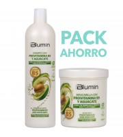 Pack Champú + Mascarilla efecto anti-frizz Aguacate y Provitamina B5