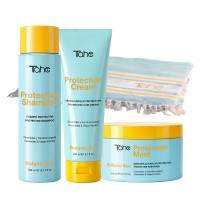 Pack champú + crema capilar + mascarilla capilar + toalla