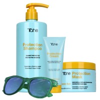 Pack champú + crema capilar + mascarilla capilar + gafas