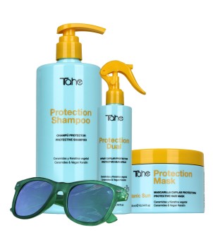 Pack champú + spray capilar + mascarilla capilar + gafas