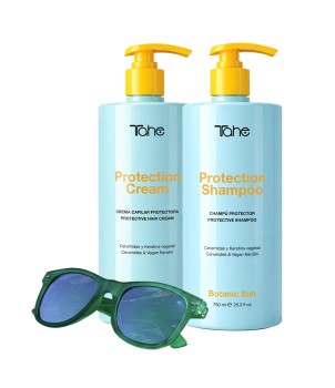 Pack champú + crema capilar + gafas