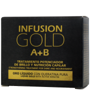 Tratamiento potenciador de brillo y nutrición capilar Infusion A+B Gold