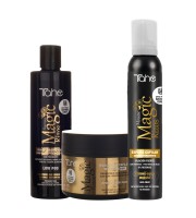 Pack cabellos finos: Champú Low Poo + Mascarilla intensiva 3 en 1 + Espuma capilar antiencrespamiento Magic Rizos