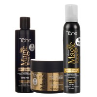 Pacote para cabelos finos: Champô Low Poo   Máscara intensiva 3 em 1   Espuma capilar antiencrespamiento