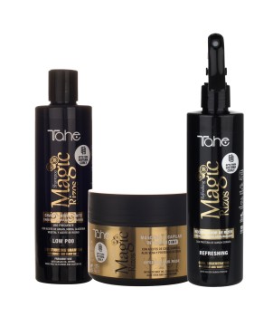 Pacote para cabelos finos: Champô Low Poo + Máscara intensiva 3 em 1 + Recuperador de cachos Refreshing