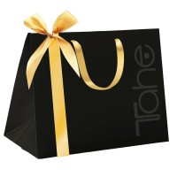 Bolsa de papel negro y oro