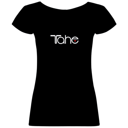 Camiseta negra mujer manga corta online