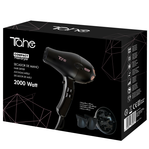 Secador de mano oro rosa Compact Hair Dryer Compact | Tahe