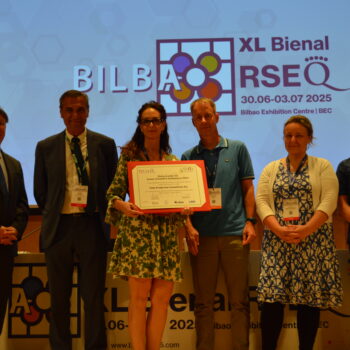 Representantes del Grupo Especializado de Química Verde durante la Reunión Bienal de la Real Sociedad Española de Química 2025 en Bilbao.
