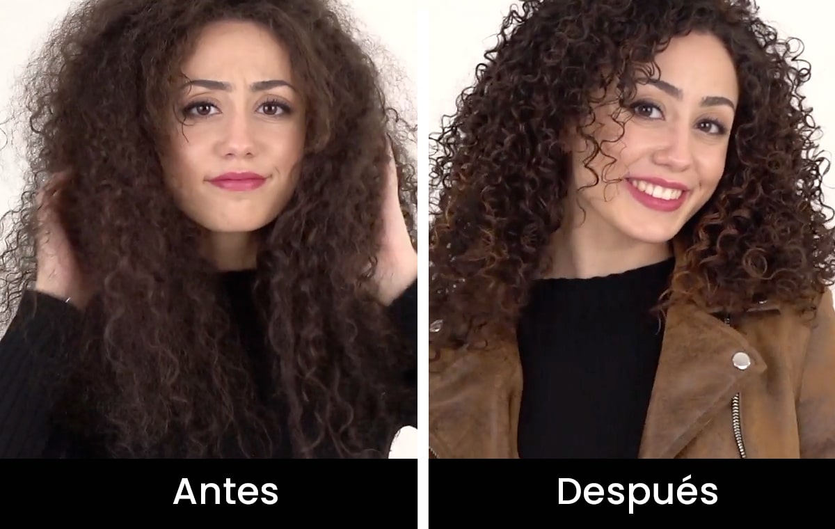 antes y después método curly