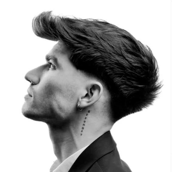 corte pelo quiff hombre