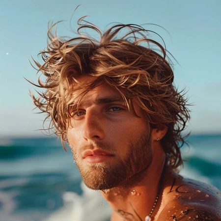 Corte de pelo hombre Surfer Curtains