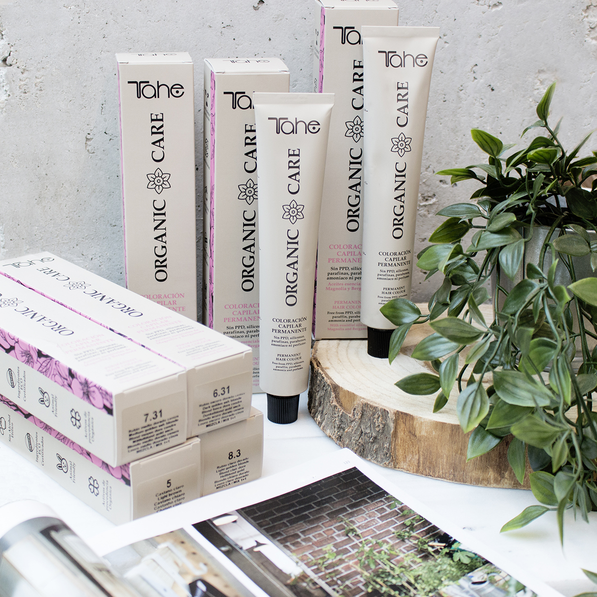 Tintes Tahe Organic Care para cubrir las canas