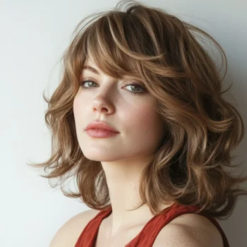 Tendencias en corte y color Modelo con un corte de pelo en tendencia en 2026