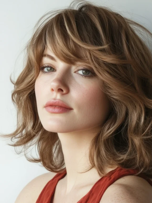 Tendencias en corte y color Modelo con un corte de pelo en tendencia en 2026