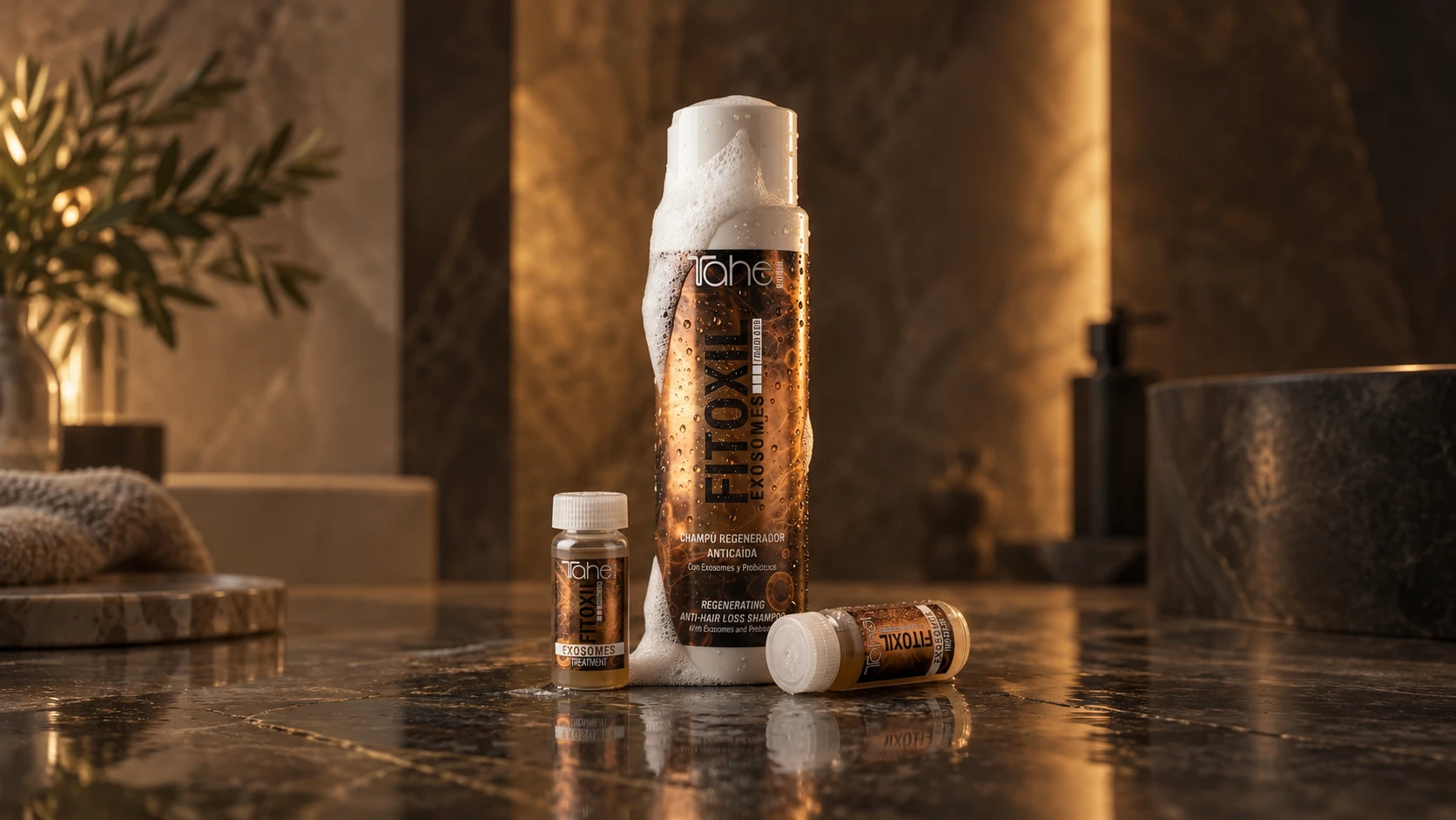 Champú y tratamiento Fitoxil Exosomes de Tahe