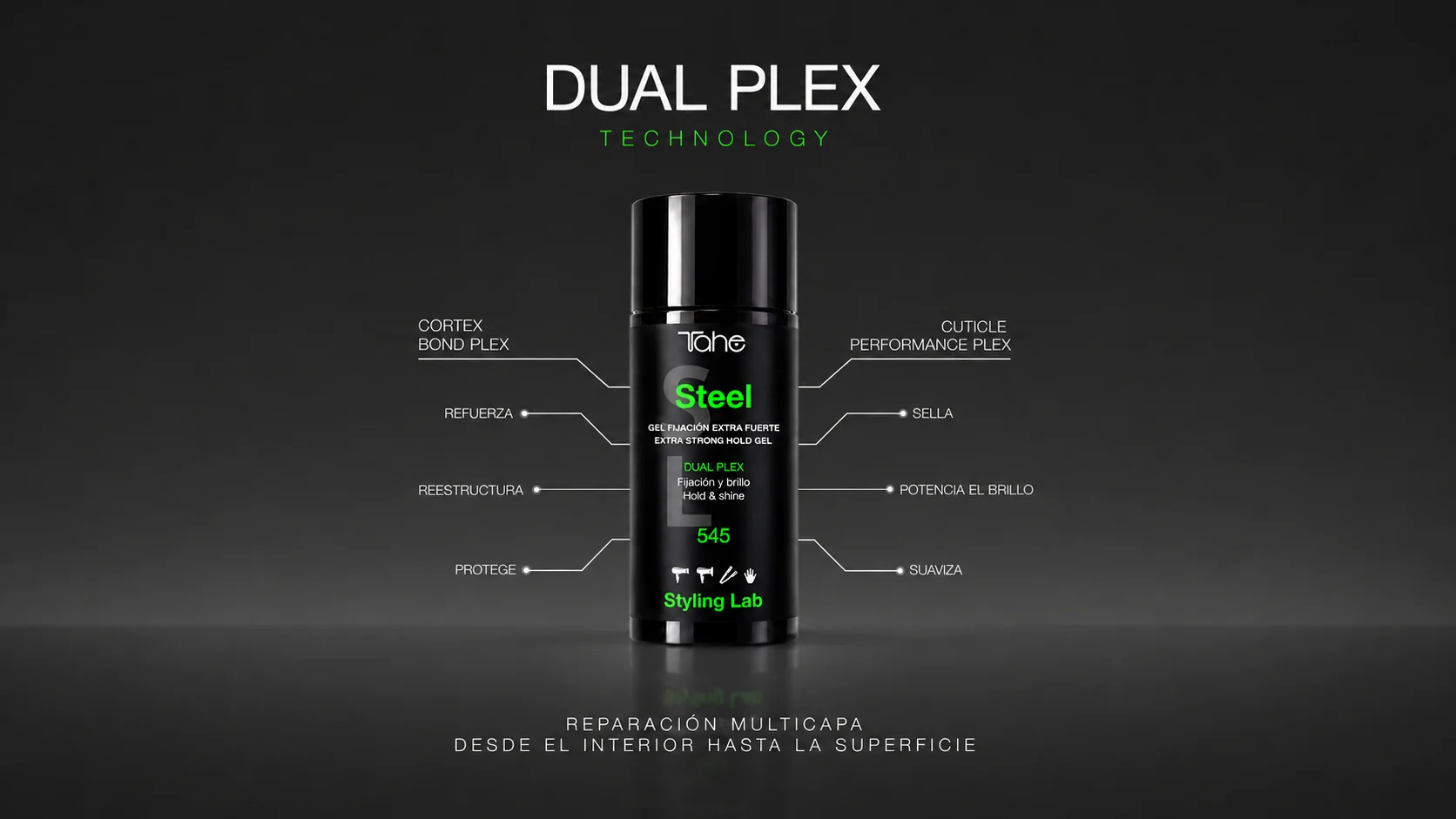 Producto de Styling Lab de Tahe con tecnología DUAL PLEX