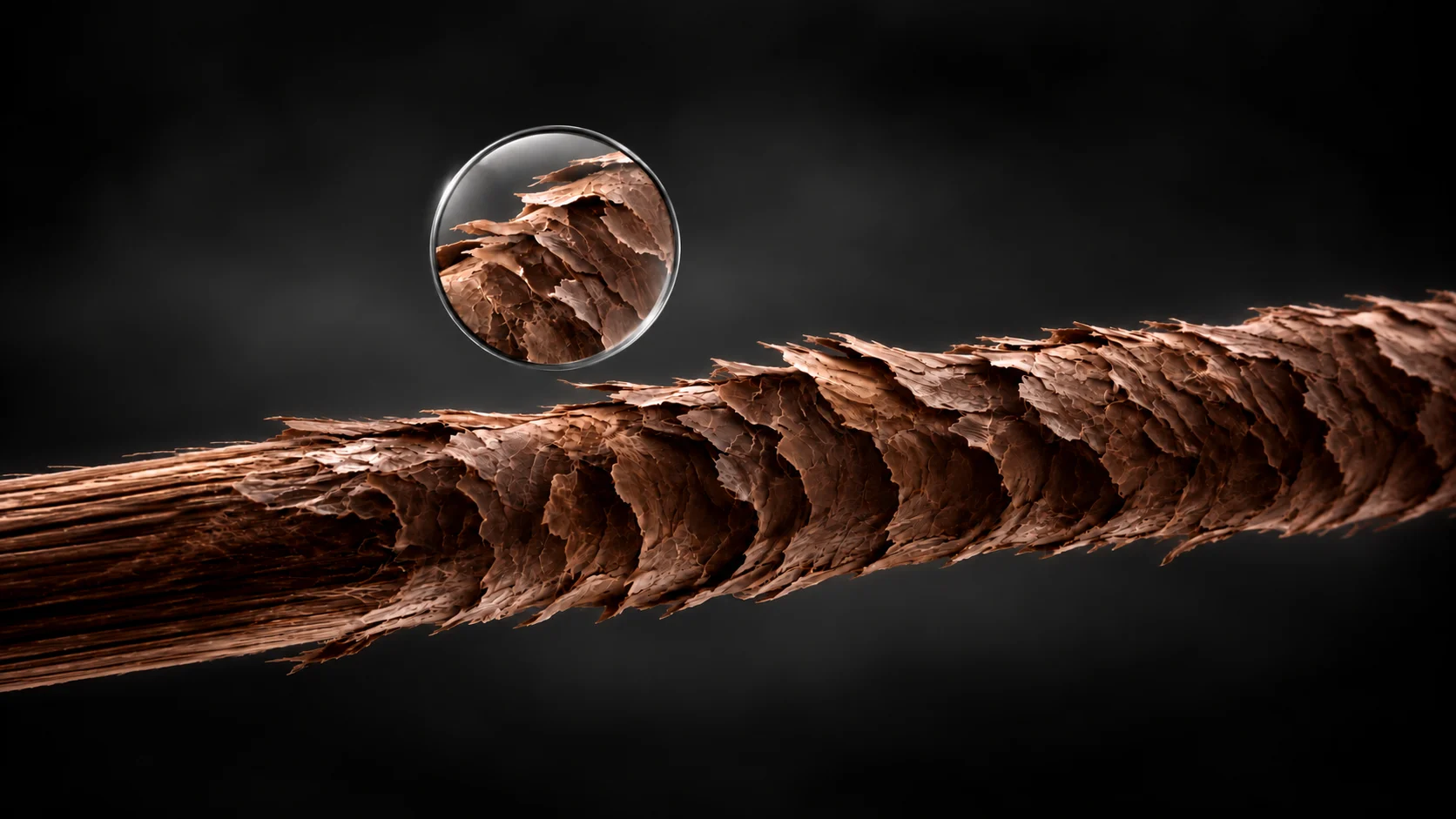 Fibra capilar dañada
