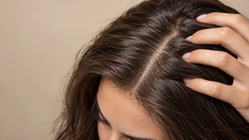 skinification capilar cuero cabelludo Cuero cabelludo de una mujer