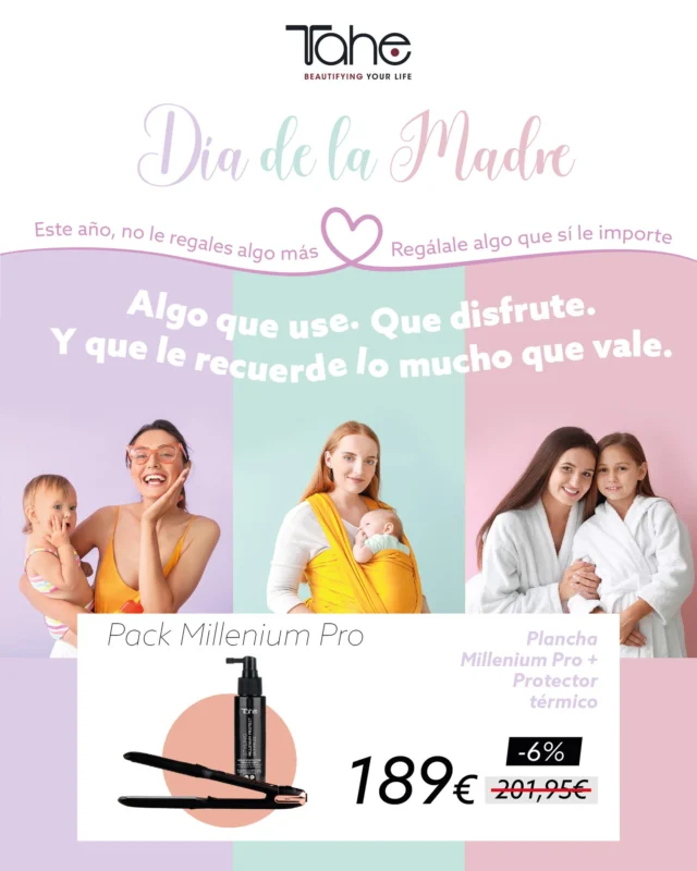 ***** @mari_46_78, ¡enhorabuena! Eres la persona ganadora del sorteo! Envíanos un mensaje privado para canjear tu premio. ❤️ *****
Certificado de validez: https://app-sorteos.com/w/V4M195

¿Tú también has soñado con un #SORTEO tan increíble como el que te traemos para sorprender en el #DiaDeLaMadre? 🔥 Llévate la nueva Plancha Millenium Pro 4.0 + el Spray protector térmico Millenium, valorado en más de 200€. 🕑 Solo tienes 72h para:
✅ Seguirnos en Instagram @taheoficial y dar 'like' a esta publicación.
👯 Mencionar a tu media naranja beauty en un comentario en esta misma publicación.
📲 También puedes compartir en stories y etiquetarnos si quieres tener más opciones.

Recuerda, ¡esta es nuestra única cuenta oficial! Anunciaremos el nombre de la persona ganadora aquí mismo, el 28 de abril.

¿Vamos a por ese pelazo? 💃 ¡Mucha suerte!

#Tahe #TaheLovers #plancha #cabello #haircare #Beautifyingyourlife