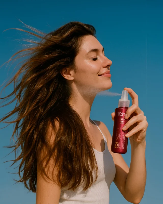 Sol, cloro y playa... ¡que vengan cuando quieran! 😎🌴
Con solo 2 pasos tienes la defensa perfecta para tu melena este #verano. ☀️

Llega a tu rescate nuestro Aceite Capilar Protector SOS Protect Botanic Solar. 💛 El superhéroe que tu cabello estaba esperando.

🔁 Paso 1: ¡Agítalo siempre antes de usar!
💆‍♀️ Paso 2: Aplica la cantidad justa, con mimo, antes y durante la exposición solar sobre las zonas más sensibilizadas.

¿Qué consigues con este ritual exprés?
🌞 Protección solar para tu fibra capilar.
🏊‍♀️ Escudo anticloro.
✨ Nutrición intensa + brillo radiante sin engrasar.
🌿 Y un plus: contiene activos naturales potenciadores de filtros solares, derivados del aceite de oliva.

Disponible en tu salón de peluquería. ❤️
.
.
.
.
#Tahe #Tahelovers #beautifyingyourlife #sun #summer #hair #haircare #AceiteCapilar